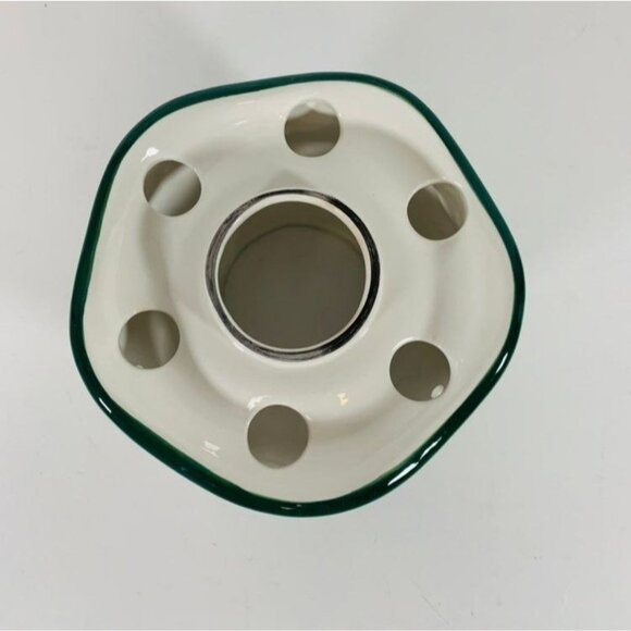 Ivy Vine Candle Shade Yankee Topper Ceramic Scalloped VTG 90s Jar Farmcore Jar S - Picture 4 of 10